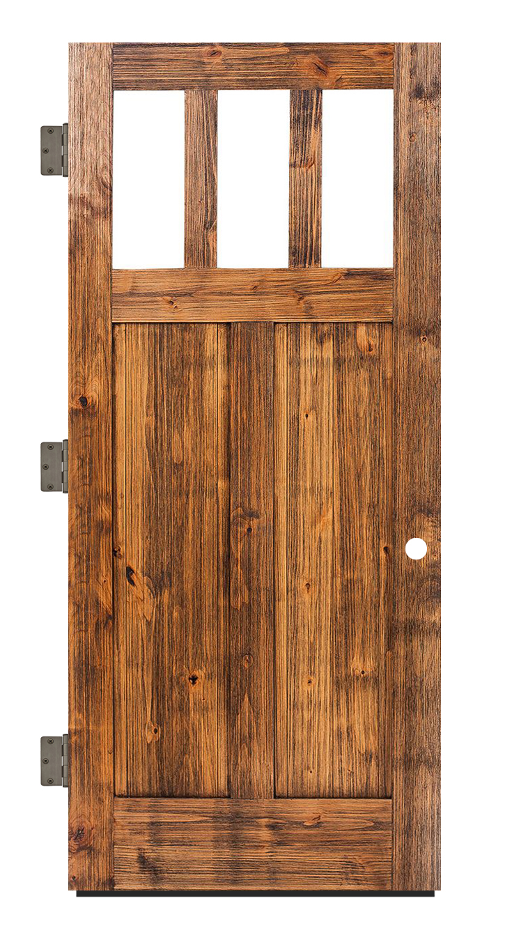 Craftsman Exterior Slab Door Rustica